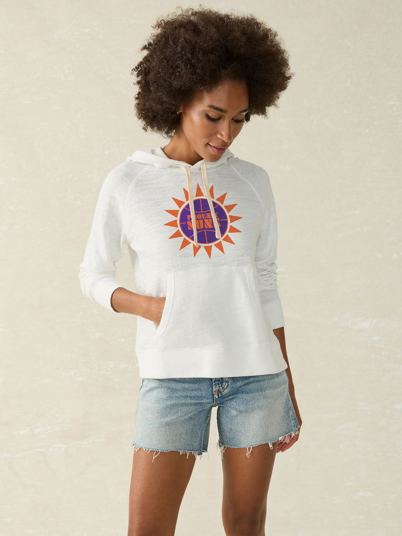 Phoenix Suns Sunwashed Organic Hoodie - White