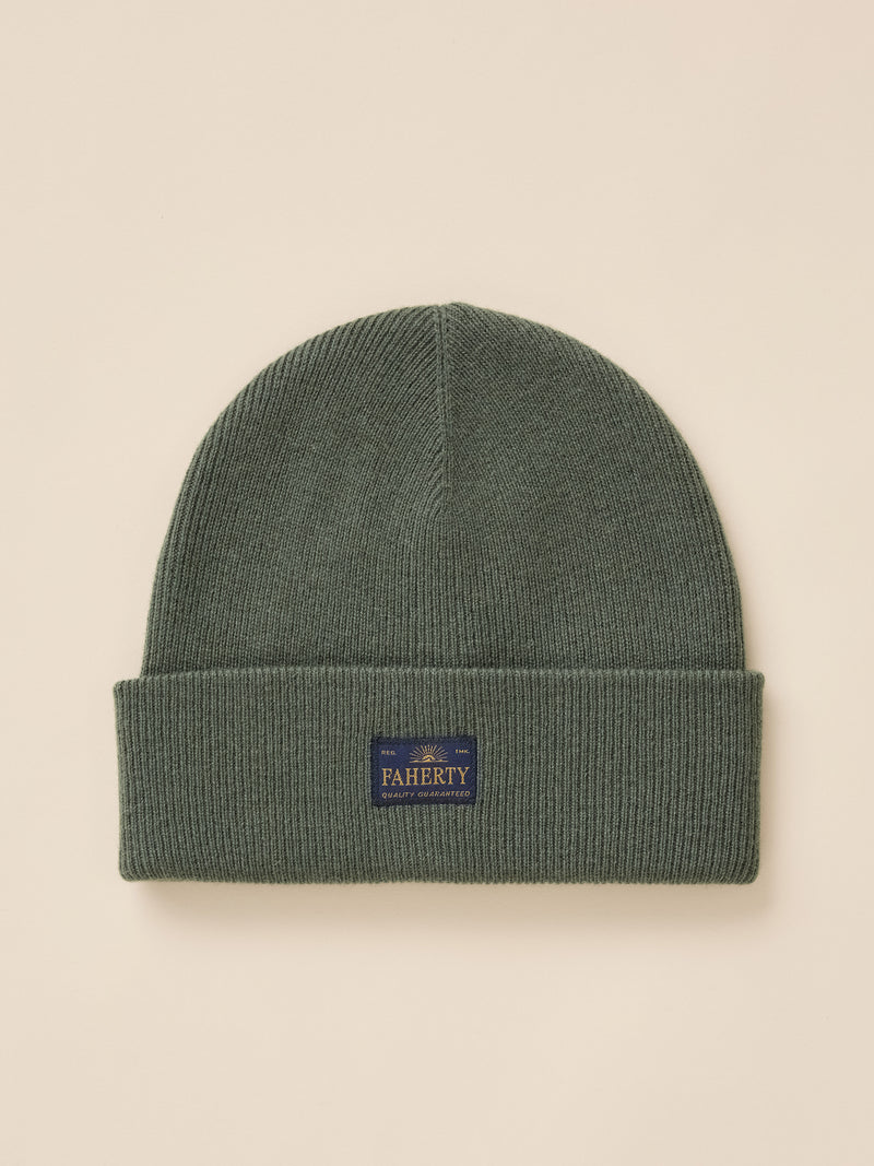 Essential Merino Beanie - Forest